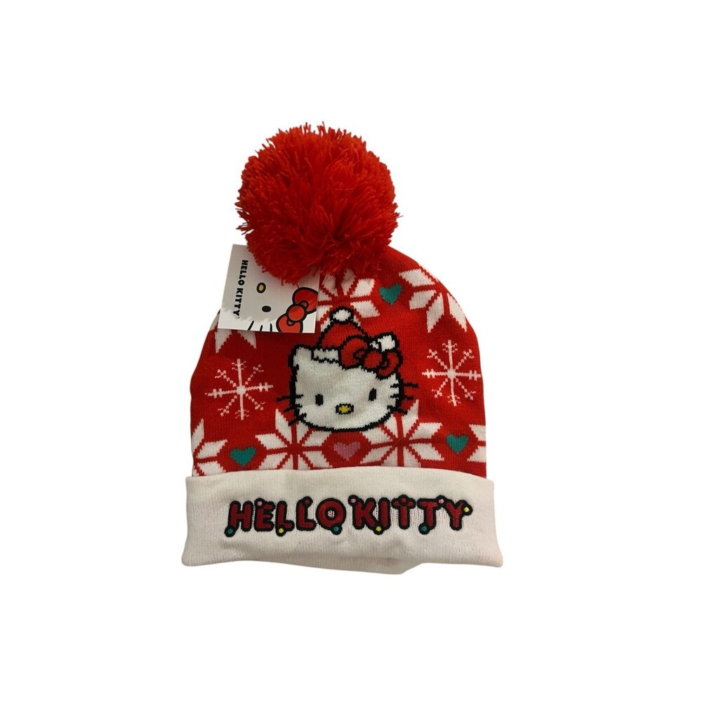 Hello Kitty Winter Red and White Hat